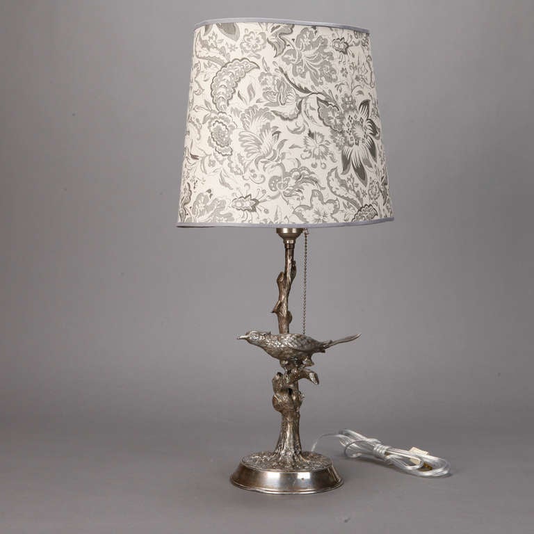 silver bird lamp