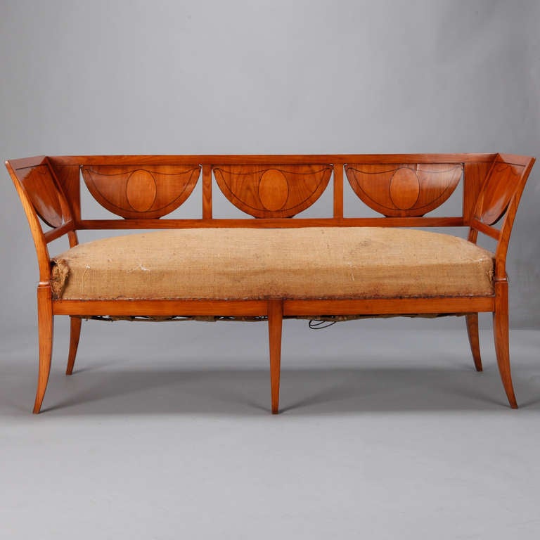 Beidermeier Style Cherrywood Franconian Bench