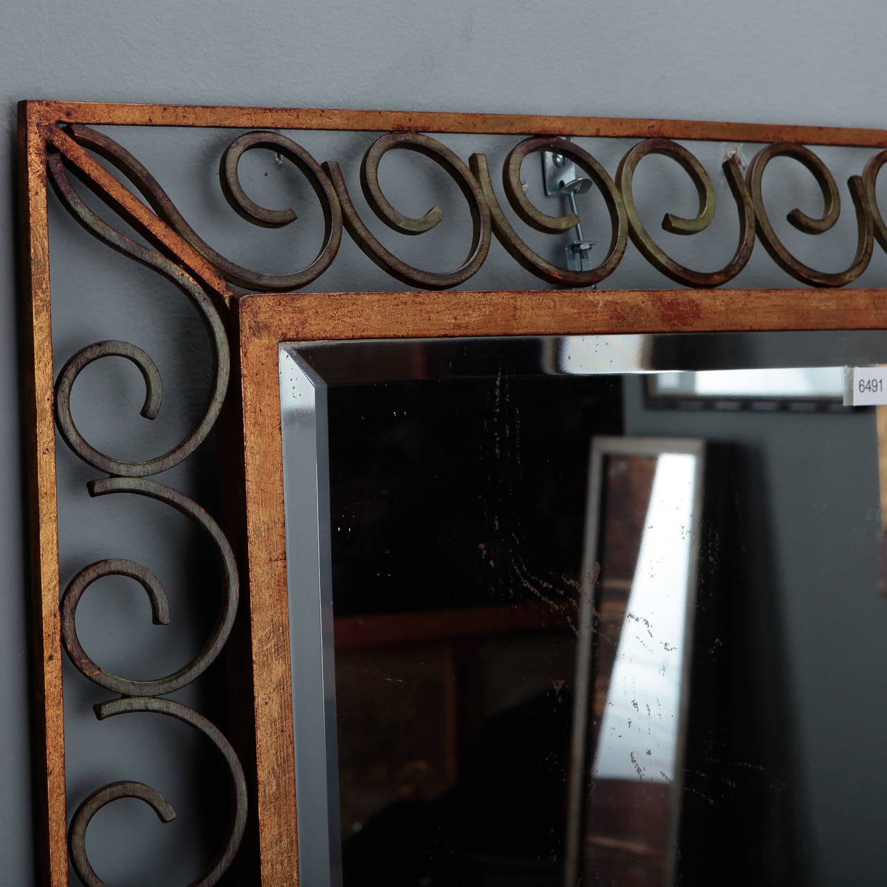 art deco rectangular mirror