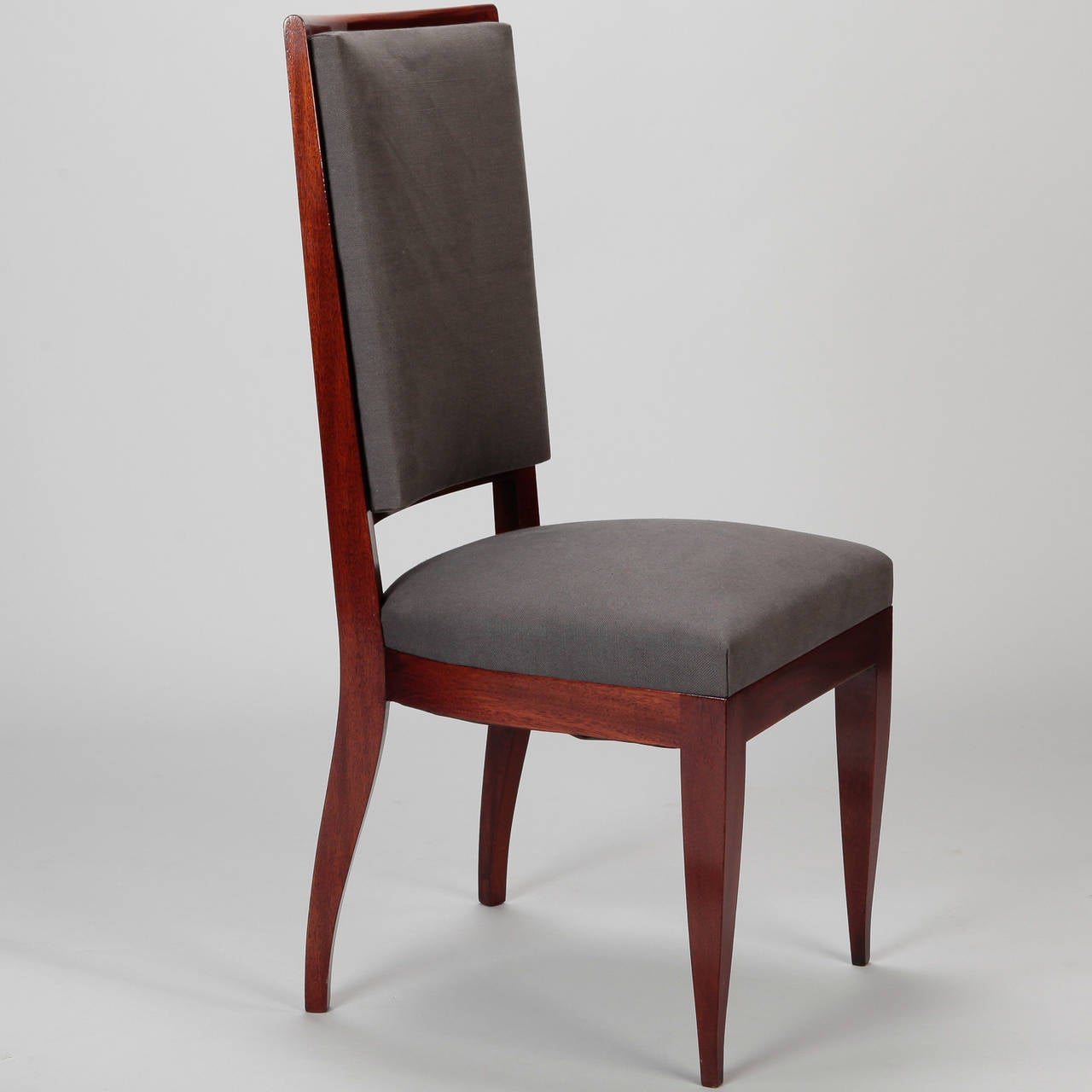 Mid-20th Century Set of Eight French Art Deco Dining Chairs