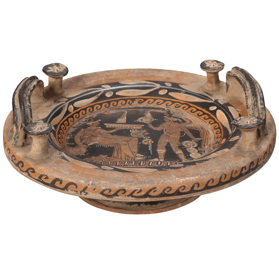 19th Century Grand Tour Footed Bowl with Handles