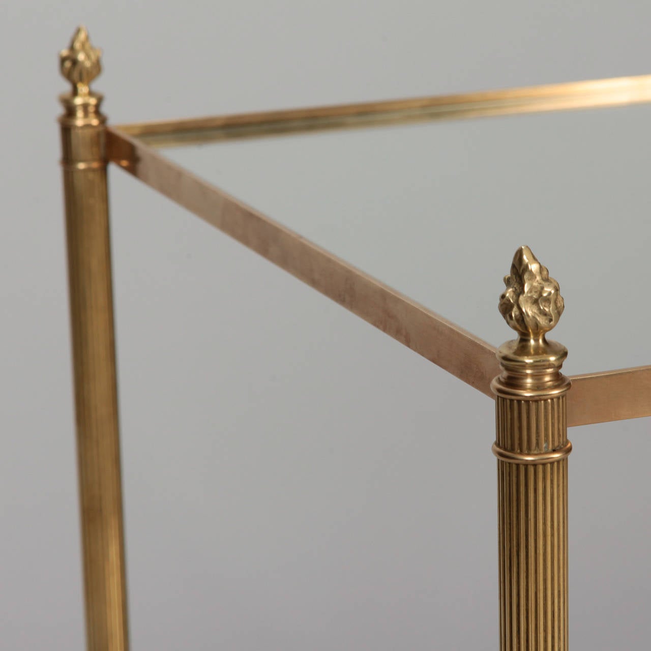 Maison Bagues Brass and Glass Table 1