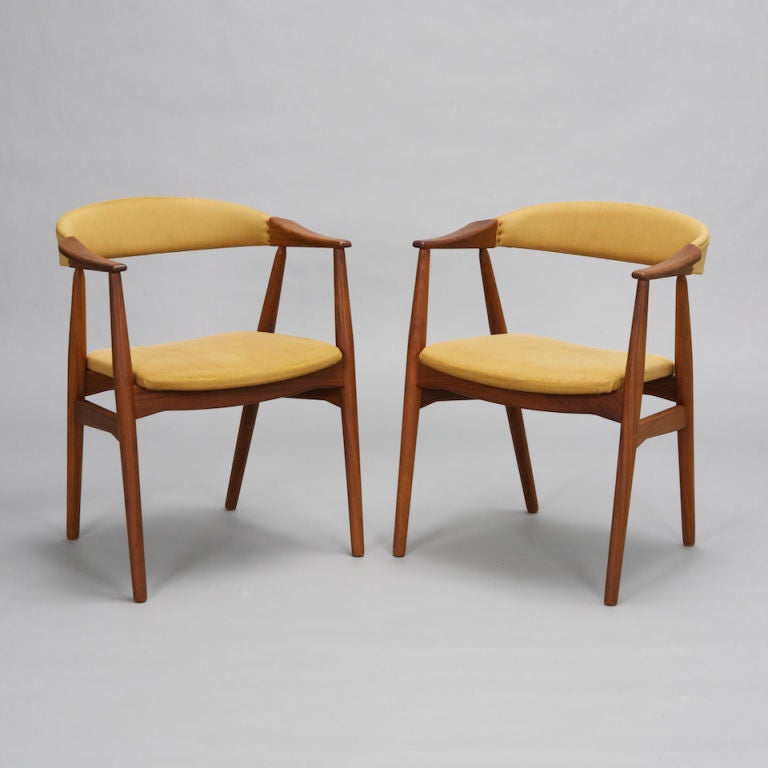 Set of 8 Mid Century Arm Chairs