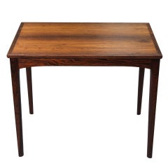 Mid Century Solid Rosewood Side Table
