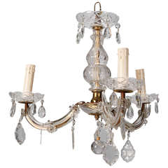 Small Three Light Maria Theresa Chandelier