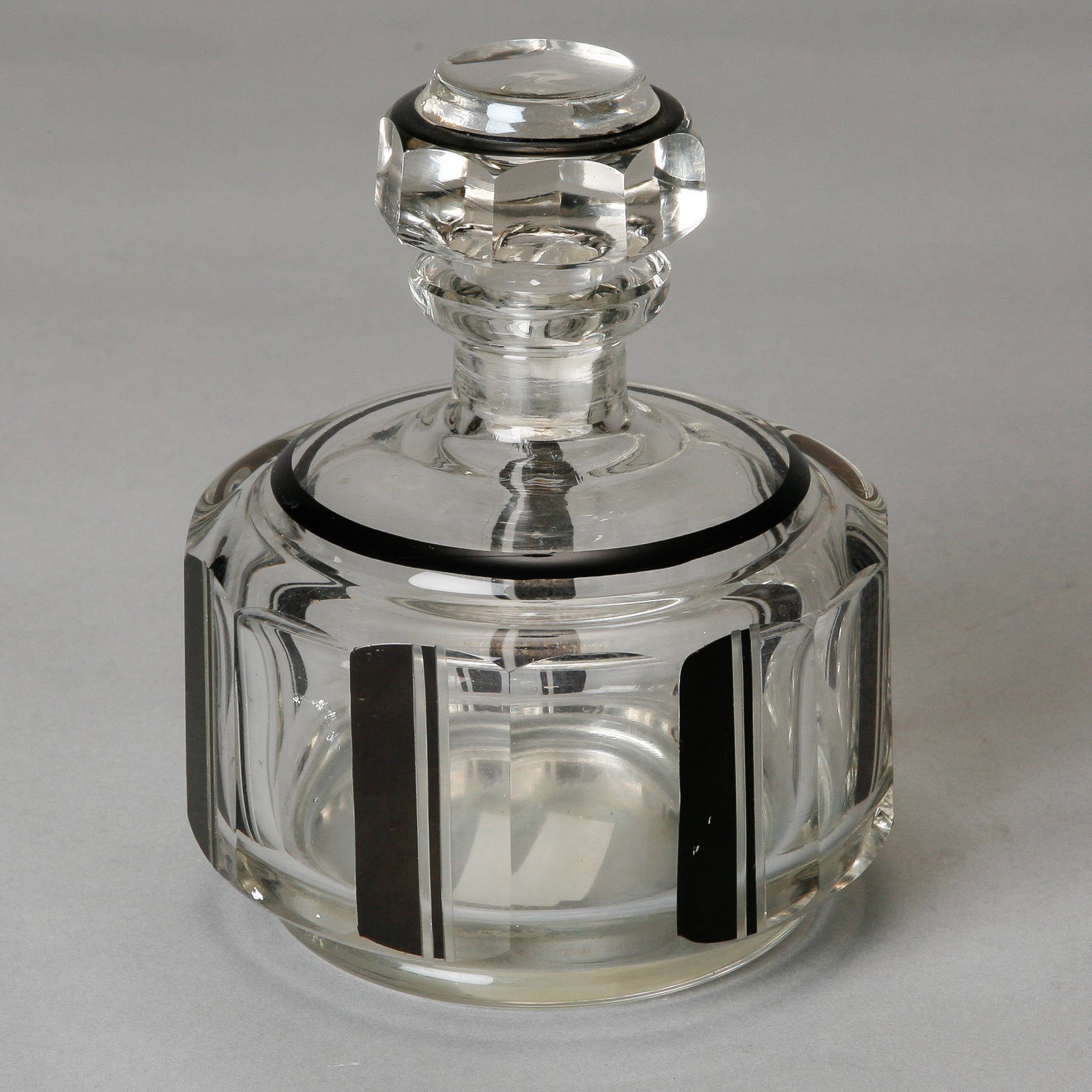Karl Palda Style Bohemian Black Stripe Perfume Bottle