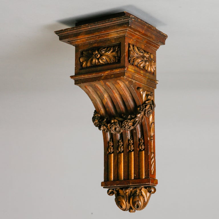 Large Carved and Gilded French Corbel For Sale at 1stDibs
