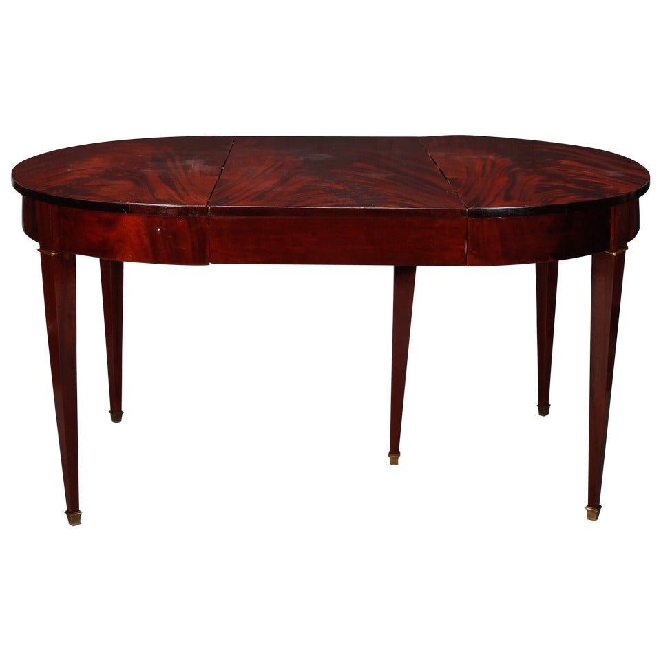 19th Century Directoire Style Mahogany Dining Table