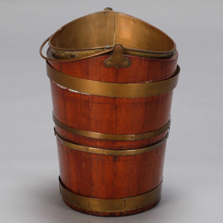 19th Century Dutch Mahogany and Copper Bucket 1