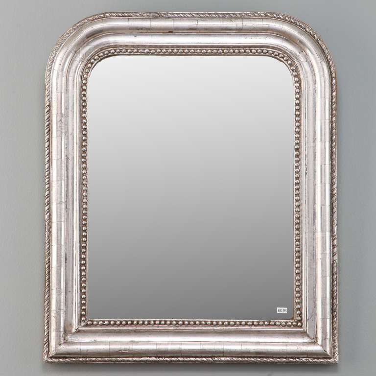 19th Century Small  Silver Gilt Louis Philippe Mirror
