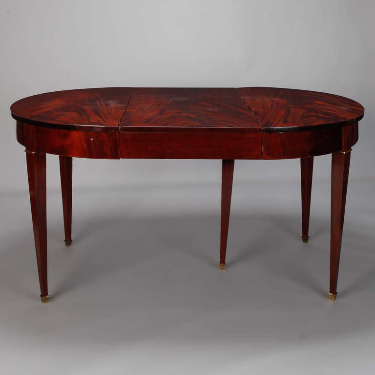 19th Century Directoire Style Mahogany Dining Table