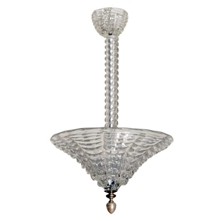 Murano Glass Umbrella Shape Art Deco Fixture