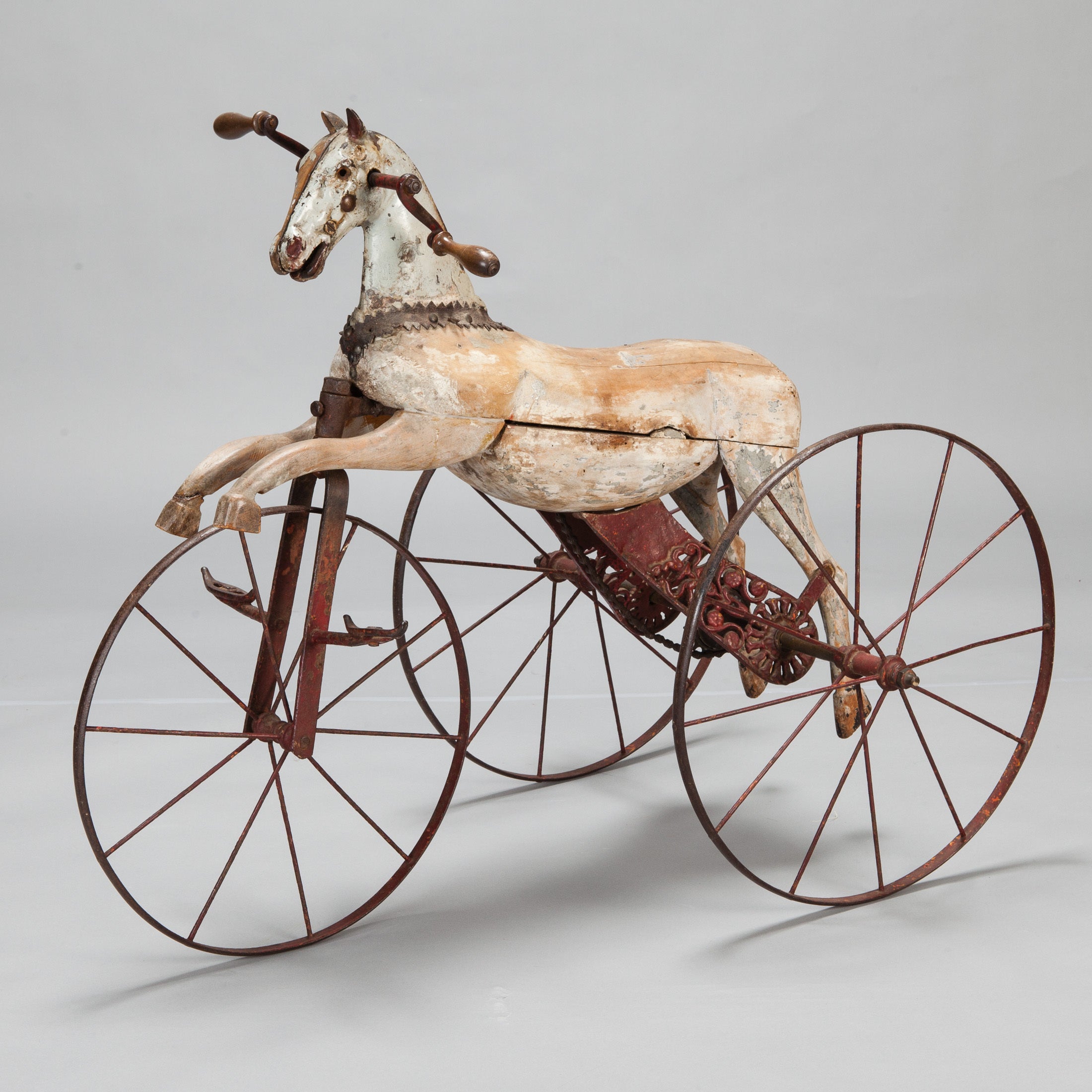 19th Century Wooden Horse Tricycle