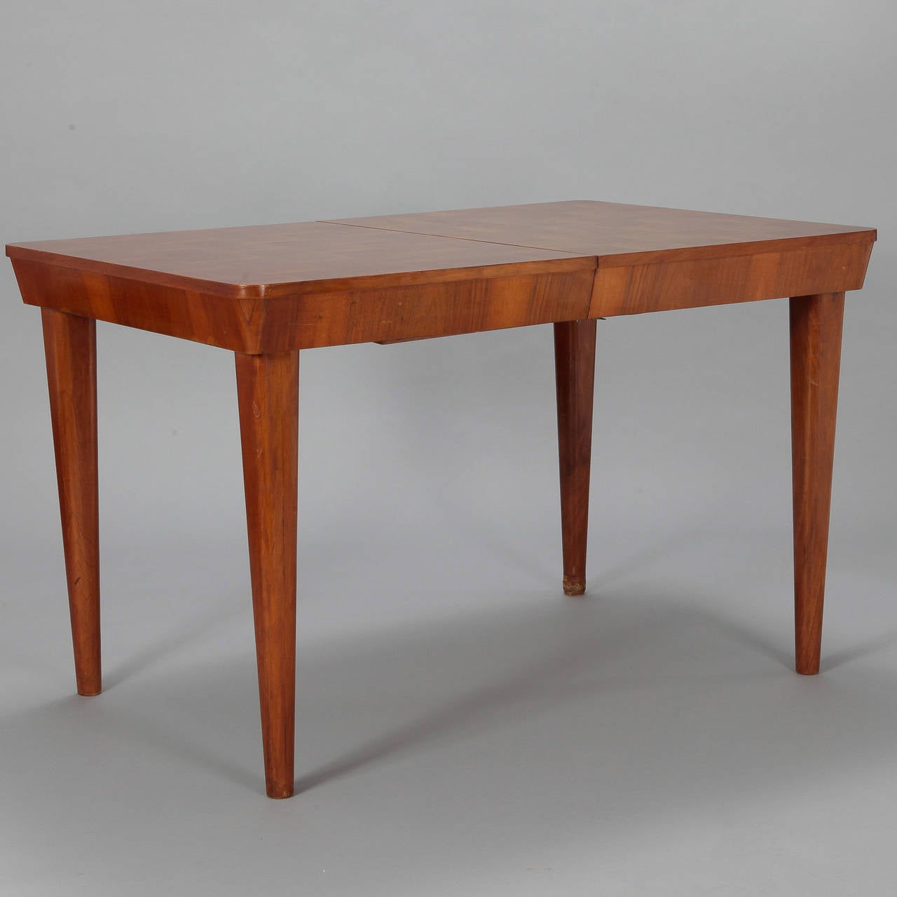 Jindrich Halabala for UP Zavody Checkerboard Table with Internal Leaf In Good Condition In Troy, MI