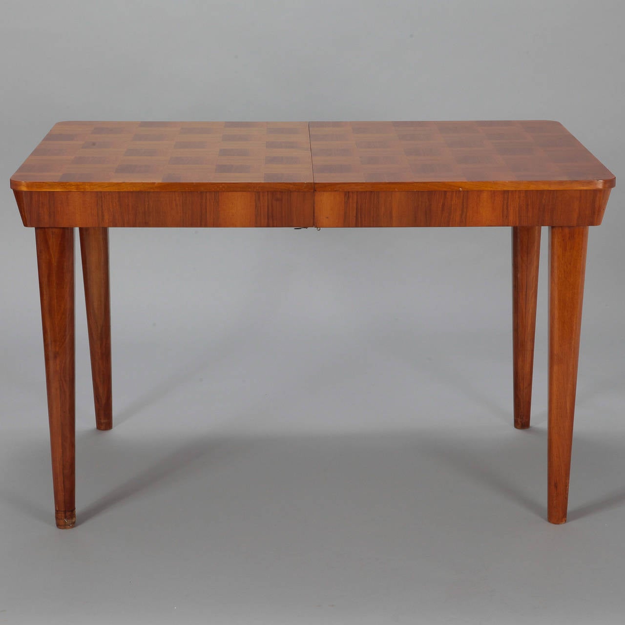 Mid-20th Century Jindrich Halabala for UP Zavody Checkerboard Table with Internal Leaf