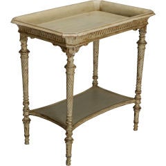Antique French Painted Tray Table