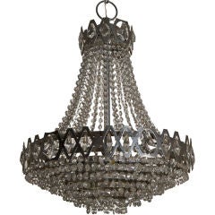 Empire Style Waterfall Fixture with Chrome Detailing