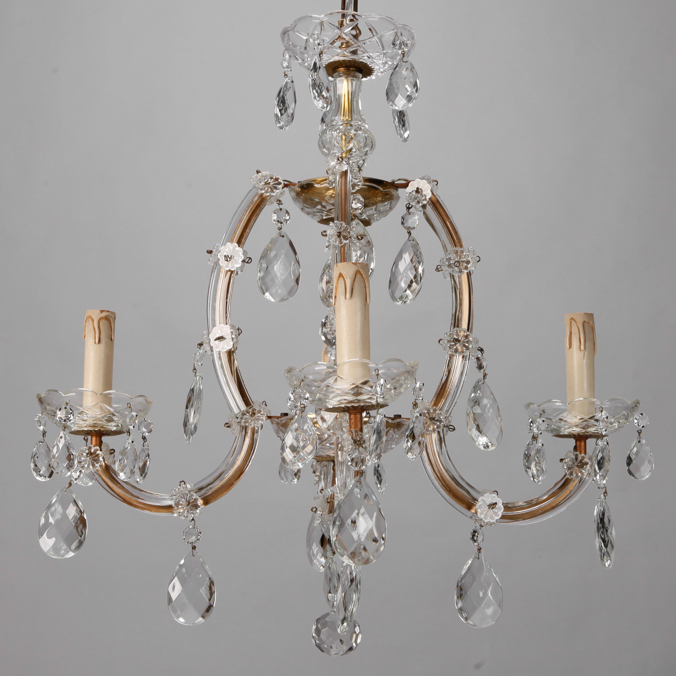 Small Maria Theresa Four Arm Chandelier