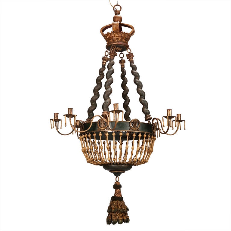 Custom Chandelier with Italian Crown