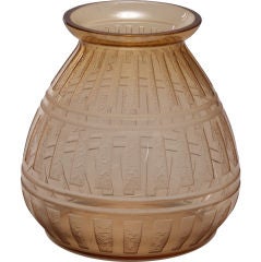 Signed Daum Art Deco Vase Signed Daum Art Deco Vase