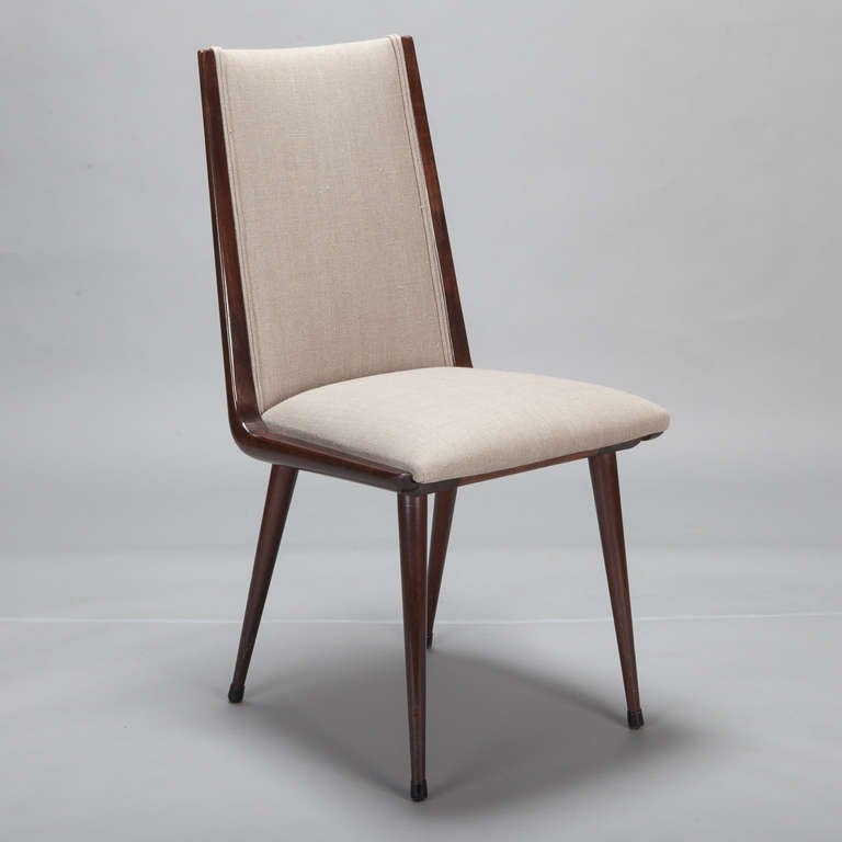 Danish Set of Four Mid Century Teak Chairs