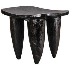 Dark Stained African Senufo Table or Stool