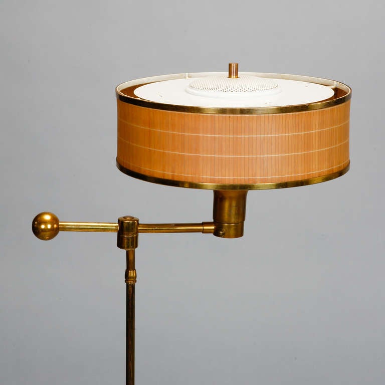 mid century brass lamps