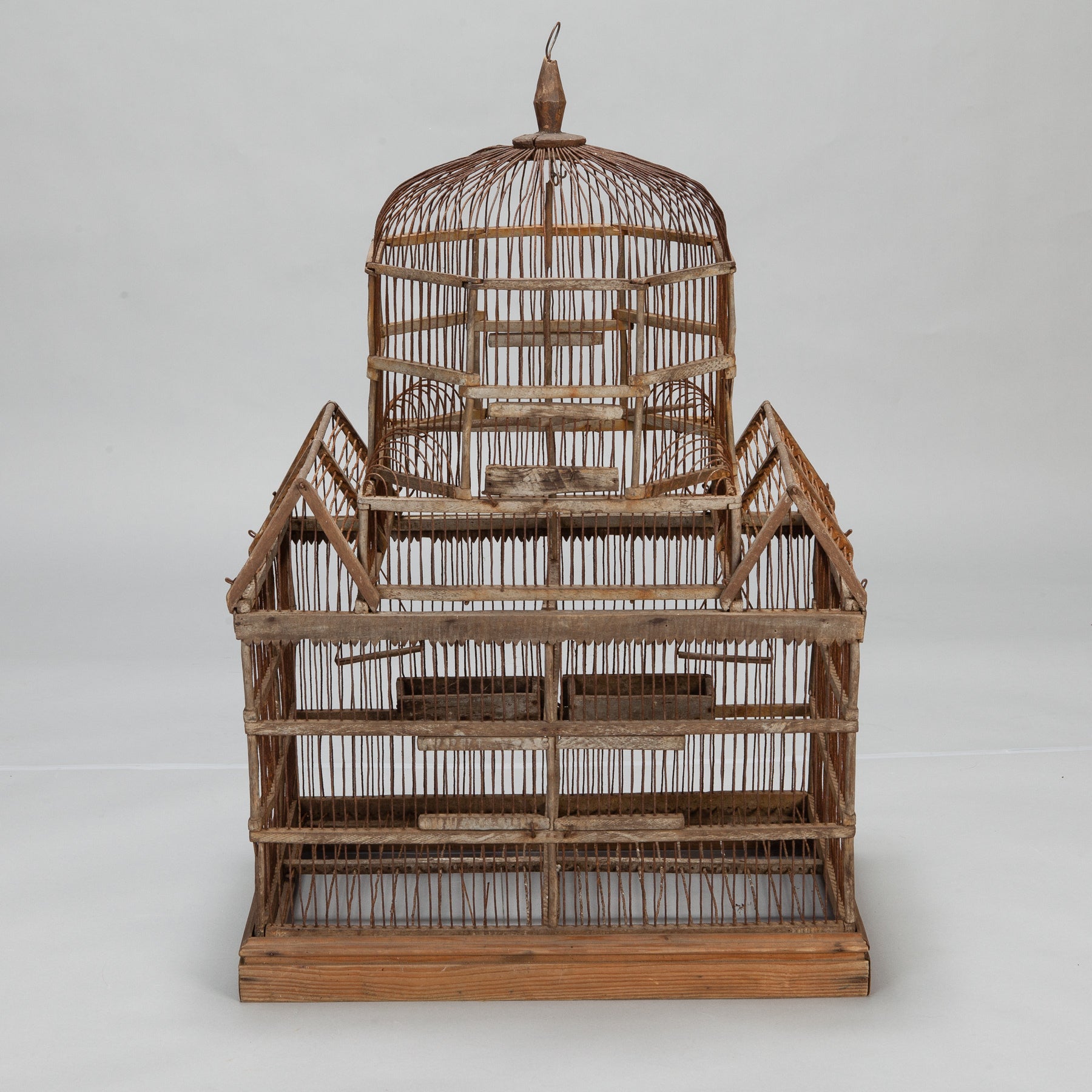 19th Century Wooden Bird Cage