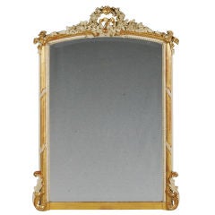Louis XVI Style Crested Mirror