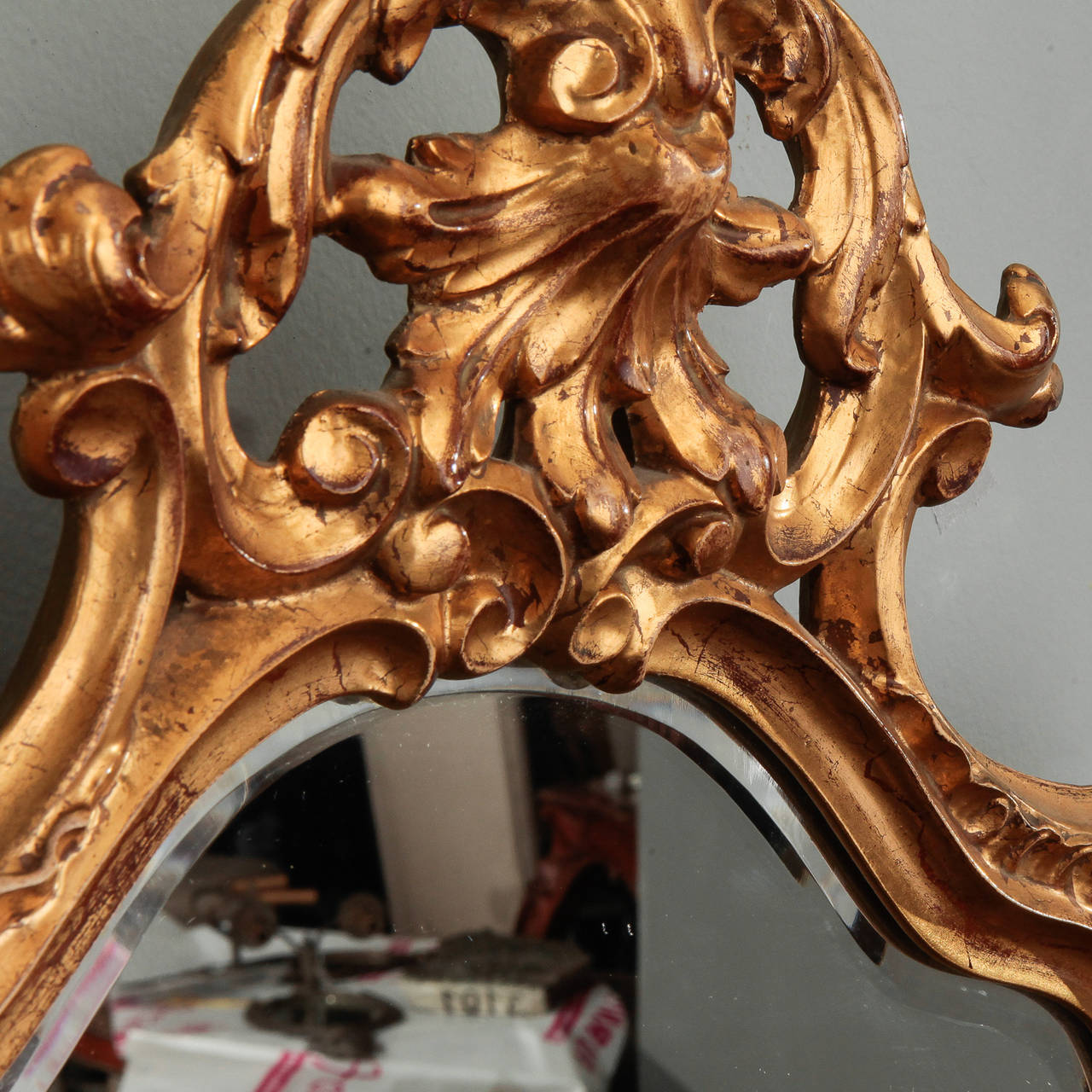 Gilt Resin Carved French Mirror 2