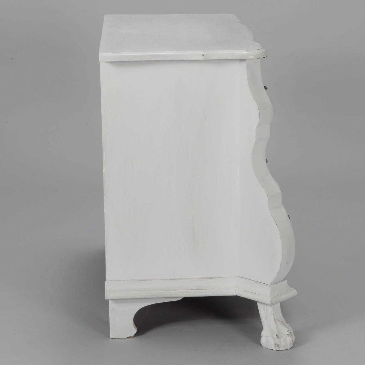 European Small White Painted Bombay Chest