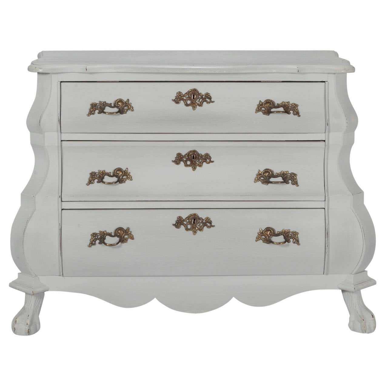 Small White Painted Bombay Chest For Sale at 1stdibs