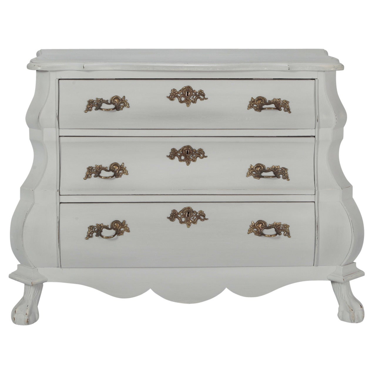 Small White Painted Bombay Chest