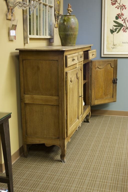 Oak Tall French Bleached Cabinet