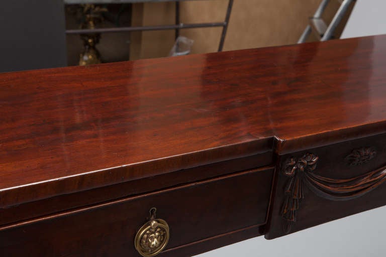 19th Century Mahogany Breakfront Server With Reduced Depth 5
