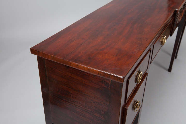 19th Century Mahogany Breakfront Server With Reduced Depth 3