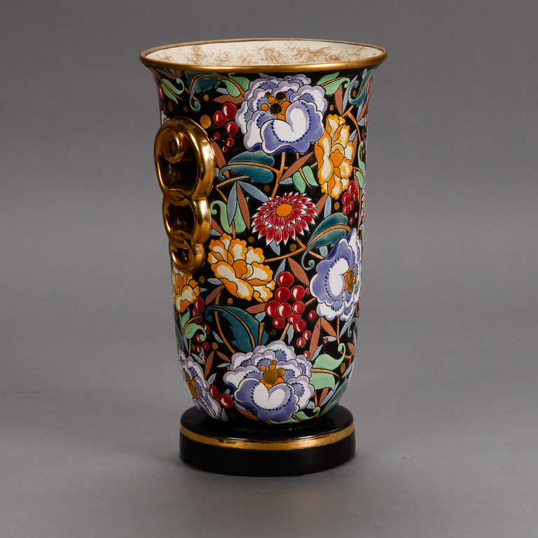 Belgian Boch Freres Art Deco Vase Designed by Raymond Chevalier