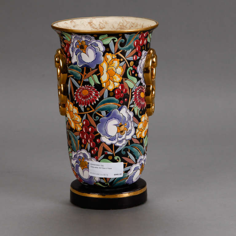 Mid-20th Century Boch Freres Art Deco Vase Designed by Raymond Chevalier