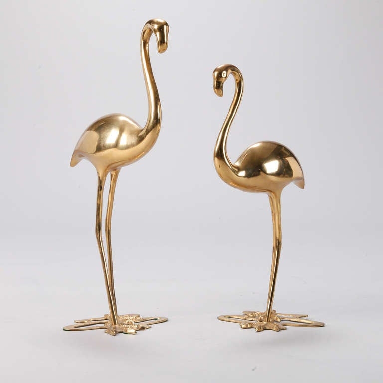 brass flamingo photos