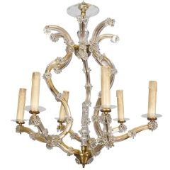 Antique Six Light  Maria Theresa with Spires Chandelier