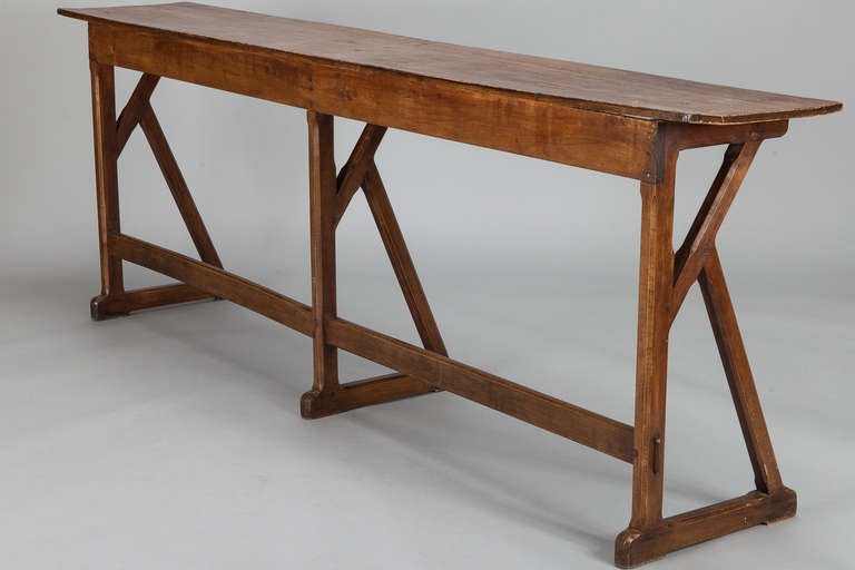 Extra Long 19th Century French Beechwood Console 3