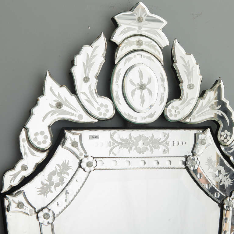 vintage shield mirror