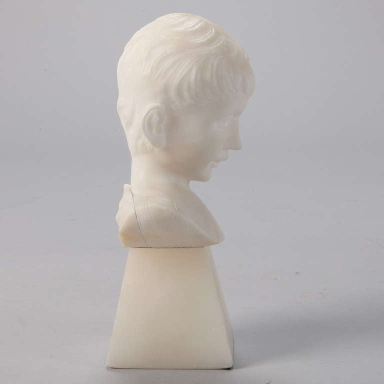 Marble Bust of a Boy In Excellent Condition In Troy, MI