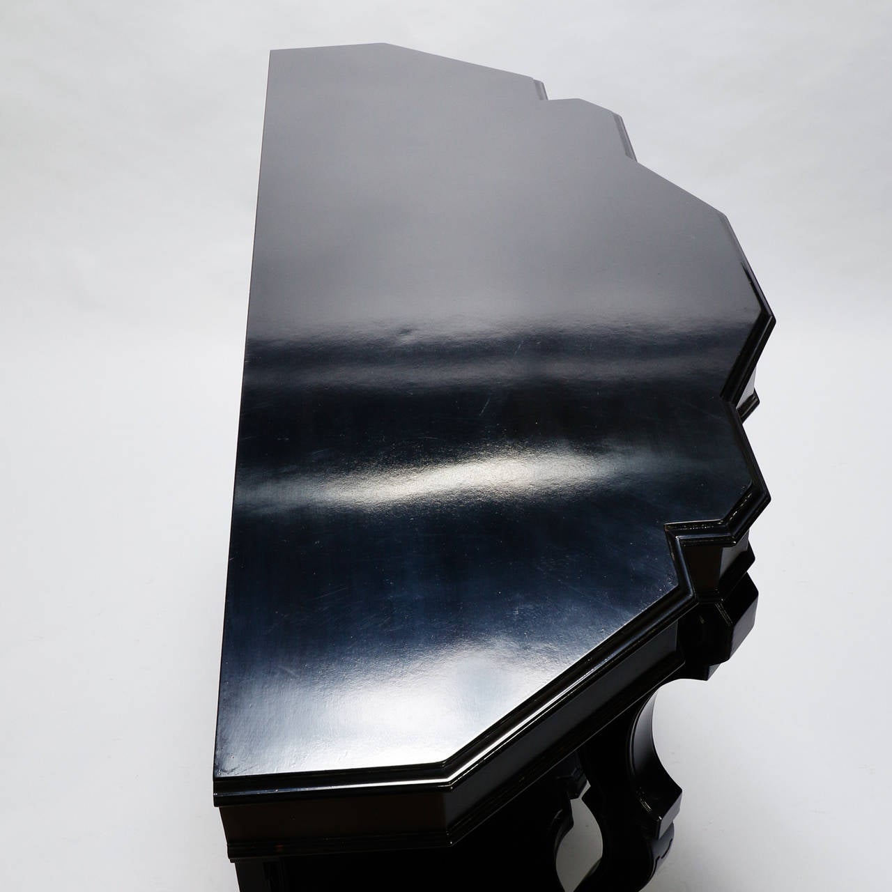 Italian Ebonised Mahogany Console Table