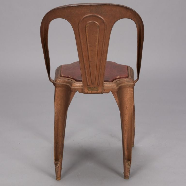 Set of 10 Tolix Industrial Metal Chairs at 1stdibs