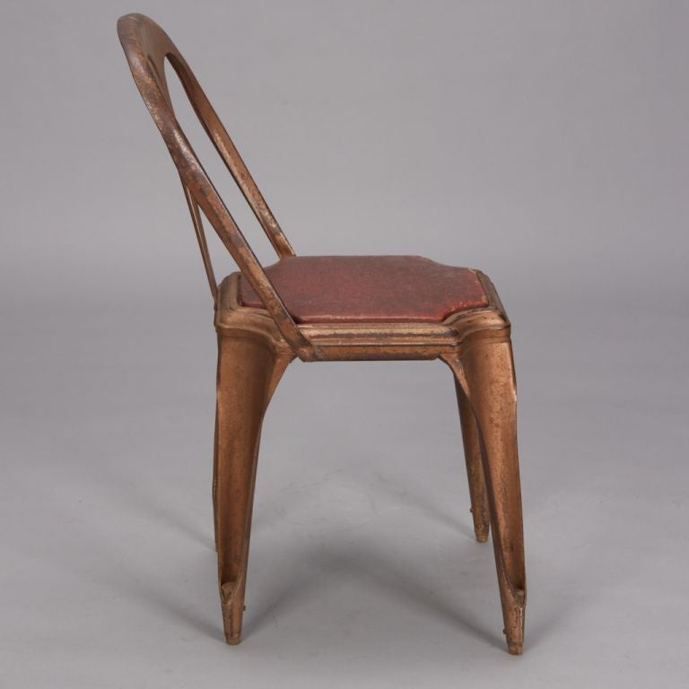 Set of 10 Tolix Industrial Metal Chairs at 1stdibs