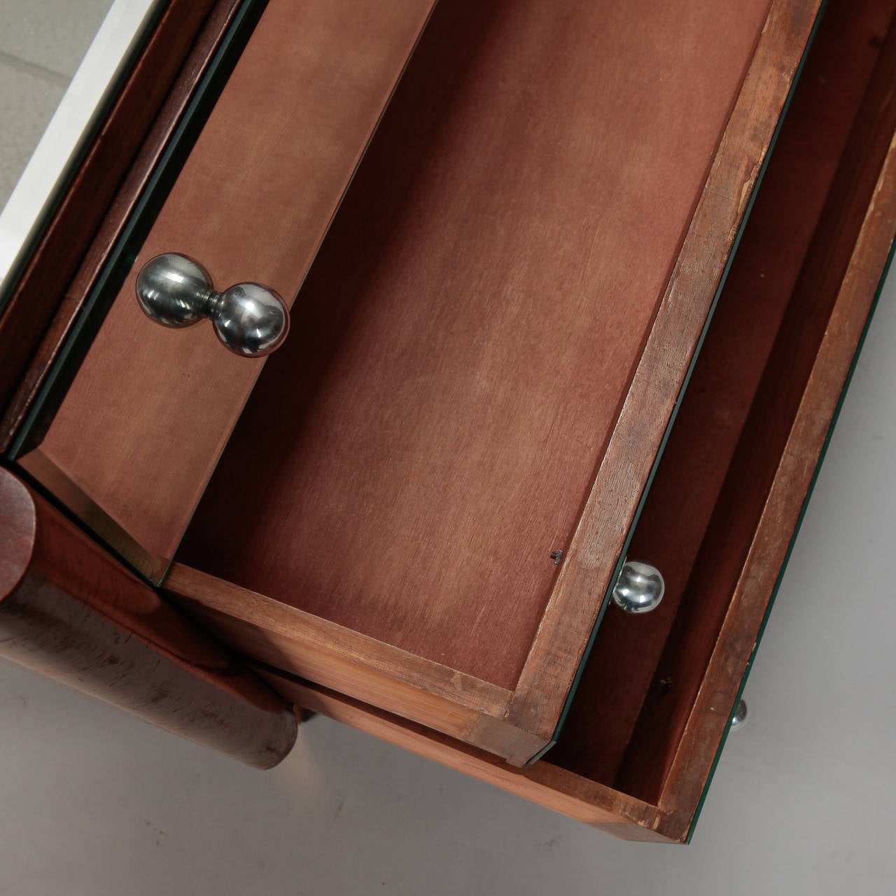 Art Deco Era Mirrored Walnut Chest of Drawers 2