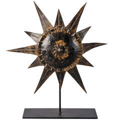 Dark Metal Sunburst on Stand