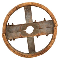 Large 19th Century Wooden Cog