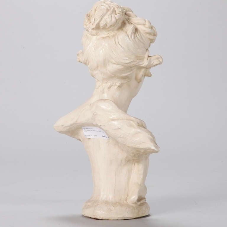 Porcelain Art Nouveau Bust of a Girl 1